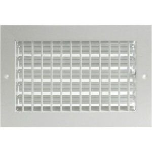 12"w X 6"h Adjustable AIR Supply Diffuser - Vent Cover -White [13.75"w X 7.75"h]